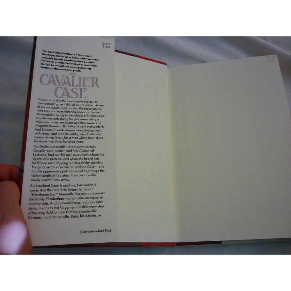 The Cavalier Case Antonia Fraser Jemima Shore Mystery Hardcover 1st Edition 1991 - Picture 3 of 6